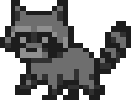 pss β click me Committy the raccoon walking on your dock